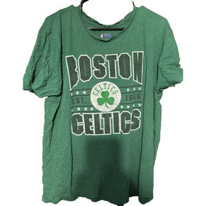 Boston Celtics Short Sleeve T-Shirt Men Size XL NBA Green
